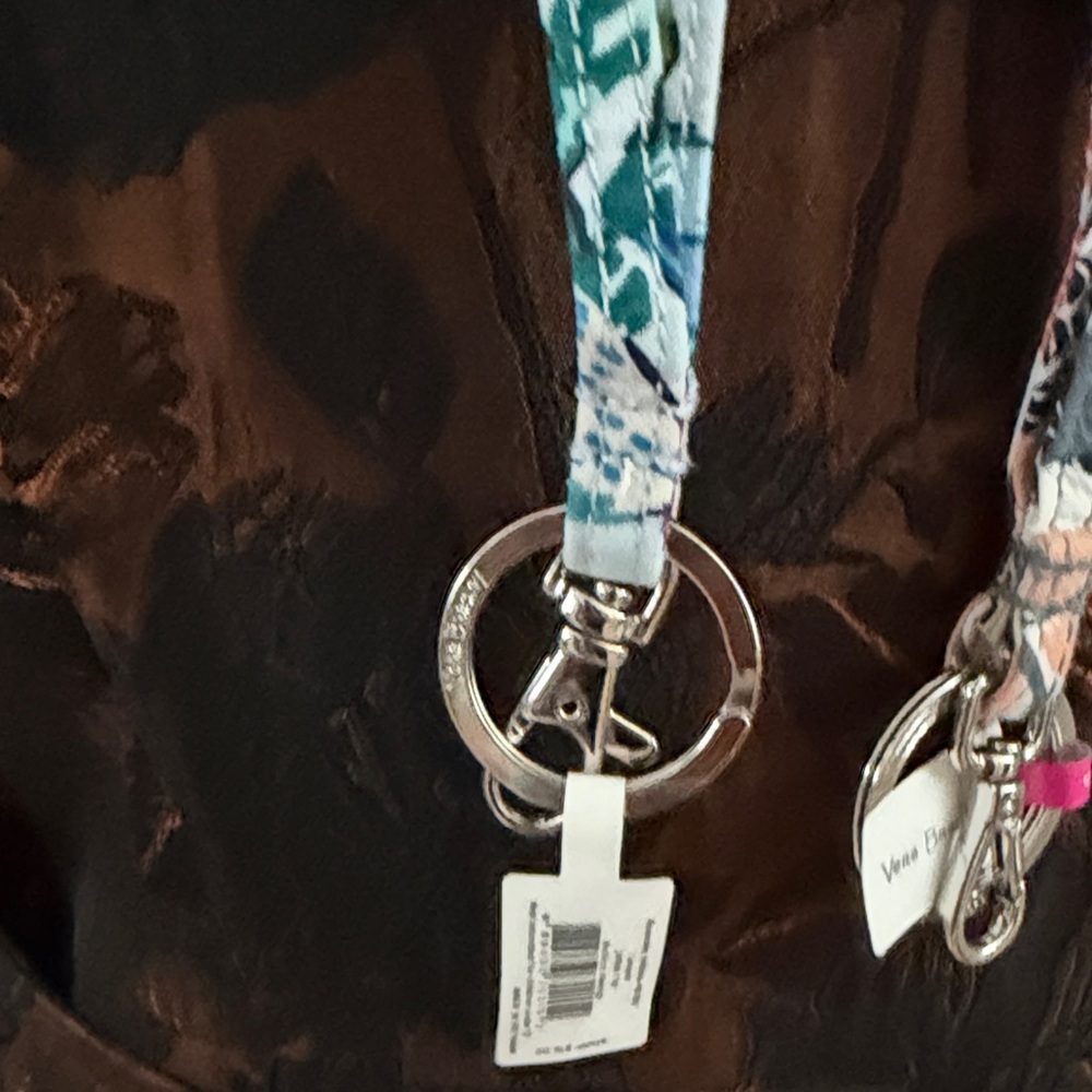 Vera Bradley Lanyard Set of 2 – Palm Floral & Anchors Aweigh New with Tags - Picture 2 of 9
